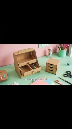 Easy & Quick Craft video for Desk (DIY Project) #craftideas #cardboardcrafts #diycrafts #foryou