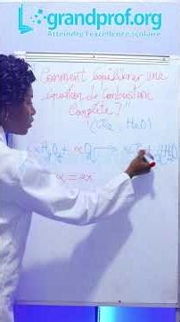 🚨 How to balance a complete combustion equation? #chemistry #equation #combustion