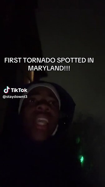 Tornado Spotted in Maryland Today - First Sighting!