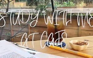 [Youtube搬运] STUDY WITH ME AT CAFE 在咖啡厅的落地窗前 一起学习吧！｜实时学习1h real time｜学习原声+咖啡厅音乐