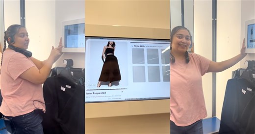 An Old Navy Worker Showed Viewers What The Store’s New Digital Dressing Room Screens Look Like