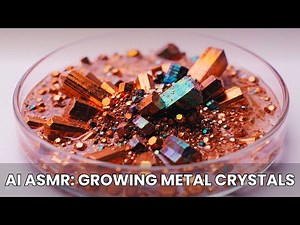 Watch Metal Crystals Grow Before Your Eyes! AI METAL ASMR