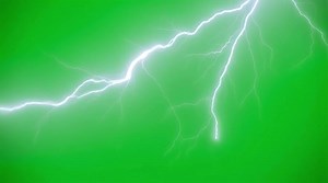 Download Lightning bolt on green background for free