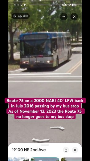 My old home bus route