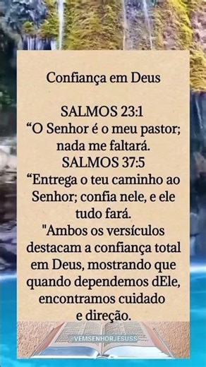 Salmos 23:1 Confiança em Deus