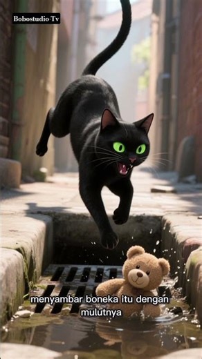 The black hero. #animation #cat #shortvideo