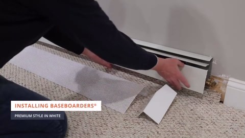 Baseboarders Premium Series Galvanized Steel Inside 90 Degree Corner for Baseboard Heater Covers, White, Rust-Resistant, Easy Installation