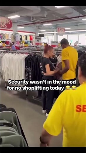 Security had his eyes on her the whole time!!🧐#shorts