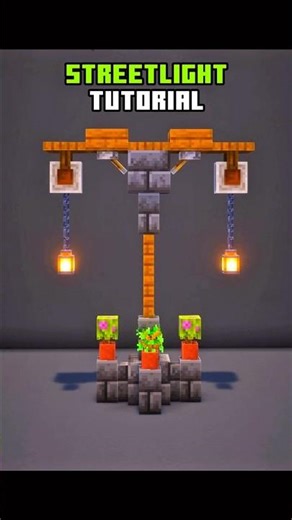 How to Make a Street Light in Minecraft | Easy Build Tutorial #Shorts #usa #minecraft