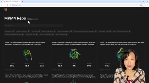 Protein Design - Sequences designed by 310’s AI model (MP4)