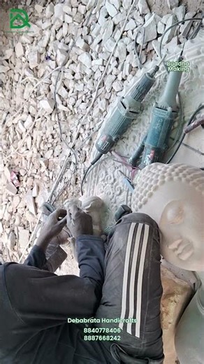 God Buddha satue manufacturing at Debabrata Handicrafts