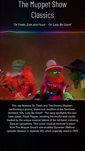 158K views · 6.1K reactions | Slide into the smooth side of the seventies with some deep, soulful Muppet jazz.  Dig Floyd Pepper and The Electric Mayhem layin' down that mellow vibe on "Lady Be Good!" #soulmusic #music #muppets #muppetshow #saxophone | Muppet Mania | Facebook