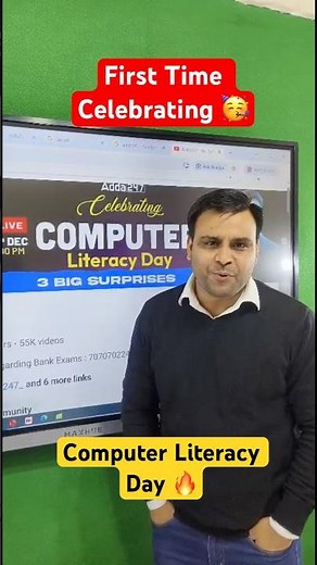 First Time Celebrating Computer Literacy Day 🔥