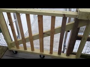 DIY Sliding Deck Gate for Handicap Ramp.