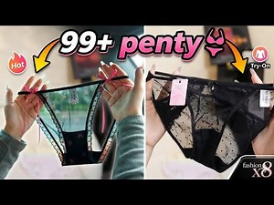 Huge Lingerie Try-On Haul | 99+ Panty Collection & Review #fashionx8