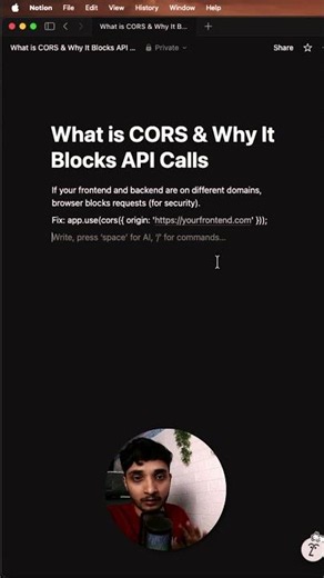 What is CORS & Why it Blocks API Calls