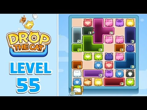Drop The Cat Level 55 Walkthrough Solution