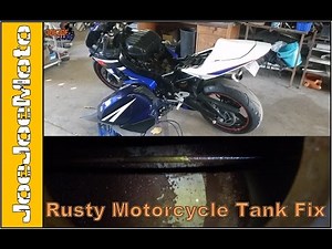 How To Fix a Rusty Motorcycle Fuel Tank.
