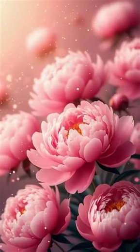 Beautiful Peony Aesthetic — Relaxing Floral Animation