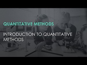 Introduction to Quantitative Methods