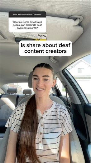 you can help celebrate deaf awareness month by sharing about deaf content creators! Here are some deaf content creators you can follow and share! @theaslshop @thatdeafamily @oursignedworld @mama.hu.hears @shayleemansfield @hardofhearingmama @adventuresindeafed @savvyasl #deaf #deafawarenessmonth #deafcommunity #deafawareness #deafculture #deafworld #asl #americansignlanguage #cochlearimplant #nucleus7 #n7 #audiology | Emilee Segura
