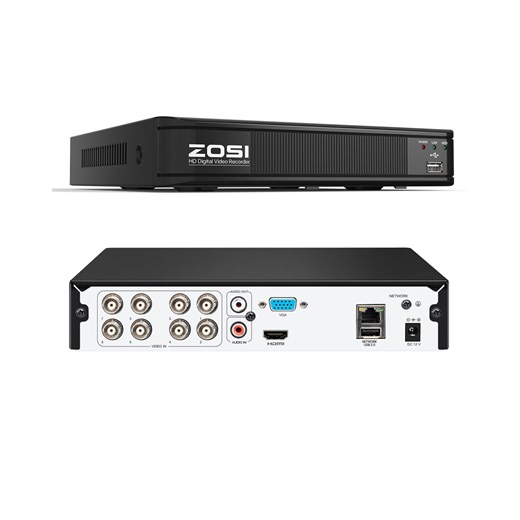 Grabador de Video Digital ZOSI H.265+ 5MP 8 Canales 1080p | Lider