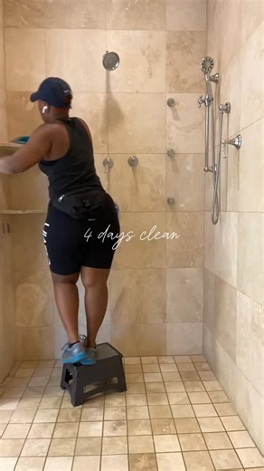 🚿✨ Day 29: Clean Your Shower – Quick & Efficient Refresh ✨🚿 Showers deserve some love, they work hard every day and collect soap scum, buildup, and water spots before we even notice. Today, give yours a simple but satisfying clean that won’t take all day. 💛 🧽 Top Tips for a Quick, Efficient Shower Clean: 1️⃣ Start with the spray: Mist walls and doors with cleaner and let it sit for a few minutes letting the product work saves scrubbing time. 2️⃣ Use a scrub brush or sponge: Focus on corners,