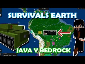 3 Servidores con Survival Earth 1.19.2 - 1.8 | Minecraft Bedrock y Java