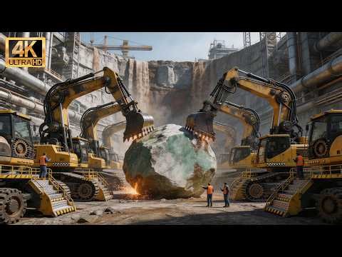 Inside the Largest Jade Open-Pit Mine – How Raw Jade Is Extracted From Mountain Rock (Full Process)