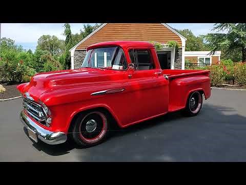 1957 Chevy 3100 Apache Restomod Pickup For Sale~383 Stroker with 450hp~Best of the Best..She's NEW!!