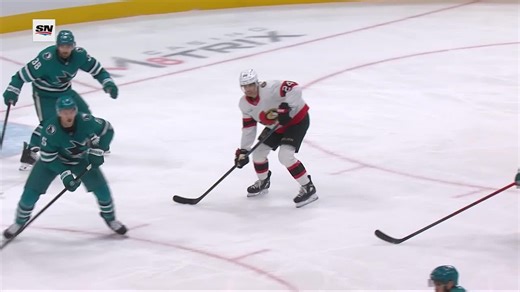 Dylan Cozens with a Powerplay Goal vs. San Jose Sharks