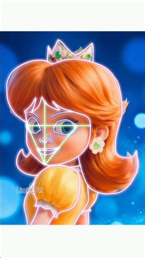 🌼✨ Princess Daisy Drawing Tutorial | Super Mario Fanart #shorts #supermario