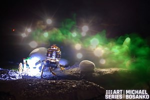 Michael Bosanko’s Laser Pegs Art Series is one you have to SEA to believe! Stay tuned for more radiant work from Michael Bosanko - Light Graffiti each week! ✨ | Laser Pegs | Facebook