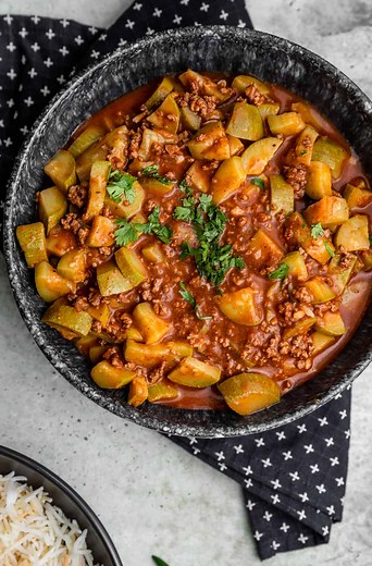 Lebanese Squash - Every Little Crumb koosa stew- Every Little Crumb