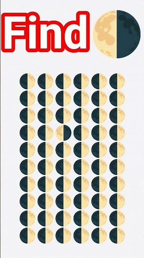 find this moon 🌗 #viral #emoji #moon #find #shorts