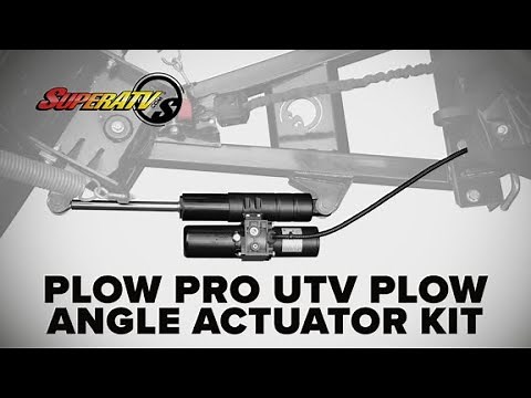 Snow Plow Angle Adjustment with the Push of a Button