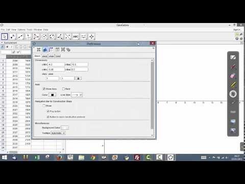 Construction d'une suite arithmétique avec le tableur de géogebra