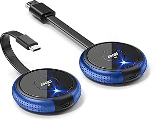 AIMIBO USB C Wireless Transmitter and HDMI Receiver 4K, 2.4/5G HDMI Wireless Extender 165FT/50M, Cast Video and Audio from Laptop, MacBook, Surface, i-Pad, i-Phone 15/16 to Monitor, Projector, HDTV