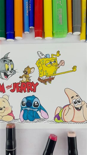 SpongeBob drawing easy step by step using ARdrawing app #art #draw #drawing #sketch #artist