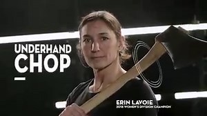 A razor-sharp axe swinging fractions of an inch from your feet. It’s the underhand chop. Learn more about this intense discipline. | STIHL Timbersports