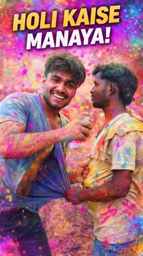 I Put Color on a random boy🔥 #shorts #holi #challenge