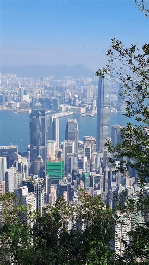 Kowloon & Hongkong side view ftom the Peak