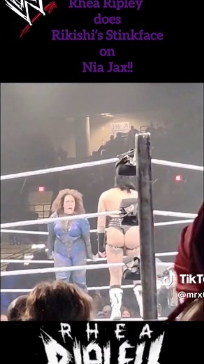 Rhea Ripley does Rikishi’s stinkface on Nia Jax!!#wwe #wweraw #raw#wwesmackdown #wrestlemania #rhearipley #mami#niajax #rikishi #stinkface #tribute #wrestletok #wrestling #wwefan #wwefans