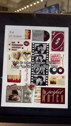DIY Couple Gift: Canva Matchbook Poster Template