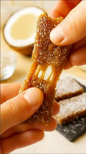 Make This incredible Coconut Snack in Minutes! Easy recipe! No bake dessert! #easyrecipe #dessert
