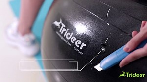 Trideer Exercise Ball (45-85cm) Extra Thick Yoga Ball Chair, Anti-Burst Heavy Duty Stability Ball Supports 2200lbs, Birthing Ball with Quick Pump (Office & Home & Gym)