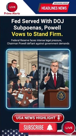 Fed Served With DOJ Subpoenas, Powell Vows to Stand Firm