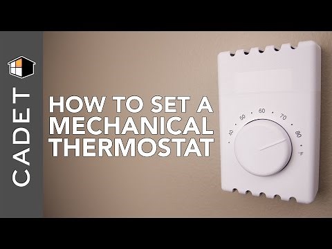 How to set a knob-style thermostat | Cadet Heat