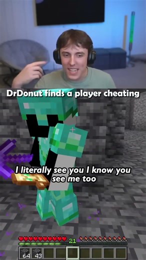 DrDonut Bans A Player For Cheating In His Minecraft Server #minecraft#shorts #drdonut
