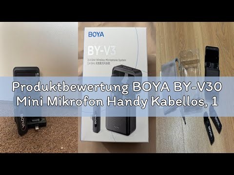 Produktbewertung BOYA BY-V30 Mini Mikrofon Handy Kabellos, 100m Reichweite, 2 Pack USB C Wireless La